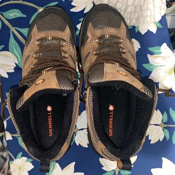 MERRELL MENS MOAB 3 MID WATERPROOF HIKING BOOTS - Picture 7 of 15